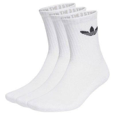 чорапи,мъжки,чорапи,adidas,originals,trefoil,cushion,crew,socks,3,pairs,white
