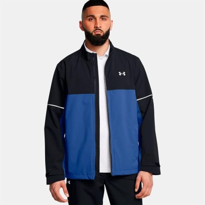 яке,мъжки,якета,дамски,якета,и,палта,under,armour,golf,drive,rain,shell,jacket,blue,(black,tech,blue,metallic,silver)