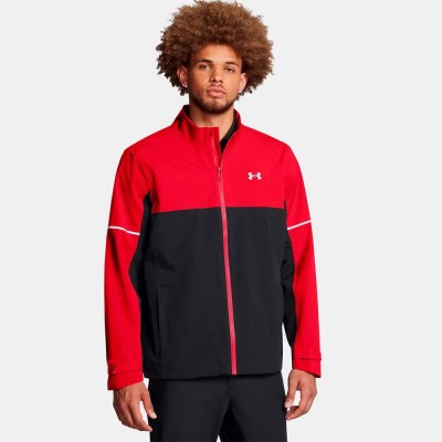 яке,мъжки,якета,дамски,якета,и,палта,under,armour,golf,drive,rain,shell,jacket,red,(red,black,metallic,silver)