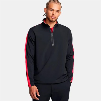блуза,мъжки,пуловери,under,armour,golf,storm,windstrike,half,zip,sweatshirt,black,(black,red,white)