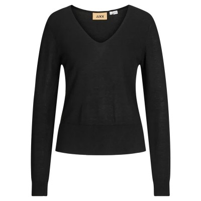 блуза,дамски,пуловери,дамски,плетени,дрехи,jack,&,jones,athena,jjxx,v,neck,sweater,black,(black)