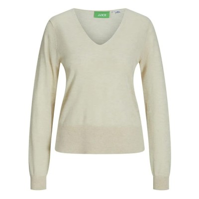 блуза,дамски,пуловери,дамски,плетени,дрехи,jack,&,jones,athena,jjxx,v,neck,sweater,cloud,dancer,(beige)