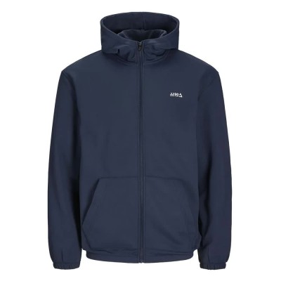 блуза,мъжки,пуловери,jack,&,jones,basic,zip,plus,size,full,zip,sweatshirt,blue