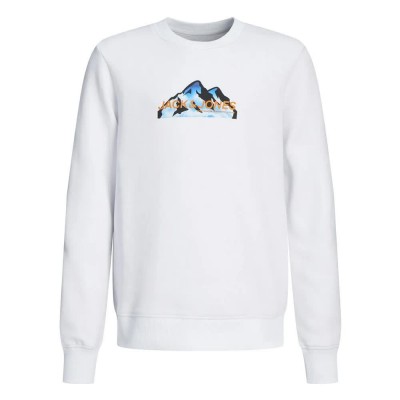 блуза,детски,блузи,jack,&,jones,mountain,logo,sweatshirt,white