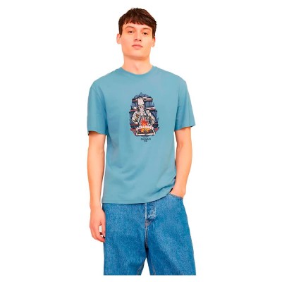 тениска,мъжки,тениски,jack,&,jones,seven,skull,short,sleeve,t,shirt,mountain,spring,(blue)