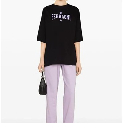 тениска,дамски,тениски,chiara,ferragni,75cbht04,short,sleeve,t,shirt,black,(black)