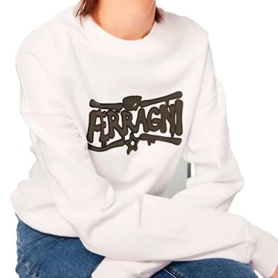 блуза,дамски,блузи,chiara,ferragni,75cbik06,sweatshirt,white