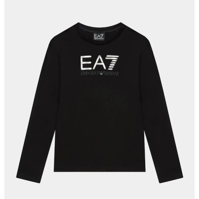 тениска,детски,тениски,ea7,emporio,armani,6rbt54,long,sleeve,t,shirt,black