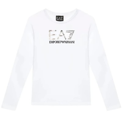 тениска,детски,тениски,ea7,emporio,armani,6rbt54,long,sleeve,t,shirt,white