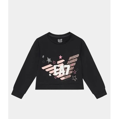 блуза,детски,блузи,ea7,emporio,armani,6rfm07,sweatshirt,black