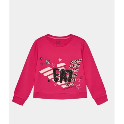 блуза,детски,блузи,ea7,emporio,armani,6rfm07,sweatshirt,pink,(pink,peacock)