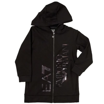 блуза,детски,блузи,ea7,emporio,armani,6rfm24,full,zip,sweatshirt,black
