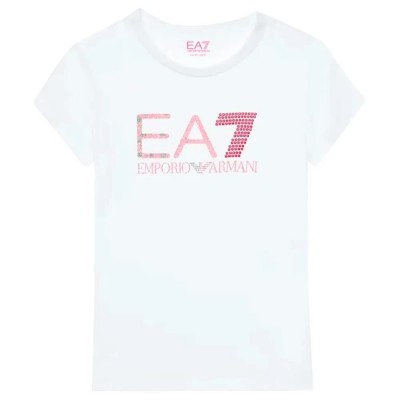 тениска,детски,тениски,ea7,emporio,armani,6rft15,short,sleeve,t,shirt,white