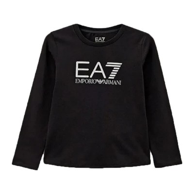 тениска,детски,тениски,ea7,emporio,armani,8nft03,long,sleeve,t,shirt,black