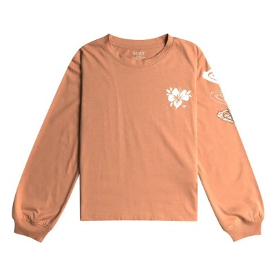 тениска,мъжки,тениски,дамски,тениски,roxy,let,somebody,go,long,sleeve,t,shirt,beige,(camel)
