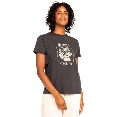 тениска,дамски,тениски,roxy,summer,fun,a,short,sleeve,t,shirt,grey,(phantom)