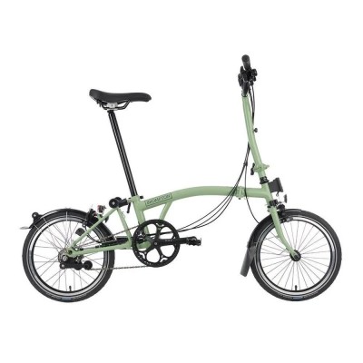 пътни,и,градски,велосипеди,brompton,c,line,6s,50t,folding,bike,light,green,(green)