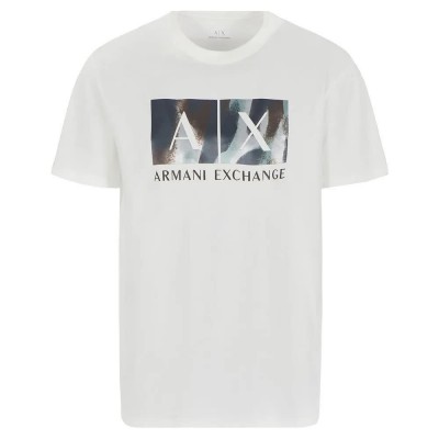 тениска,мъжки,тениски,armani,exchange,6dzthf,zjh4z,short,sleeve,t,shirt,white,(off,white)