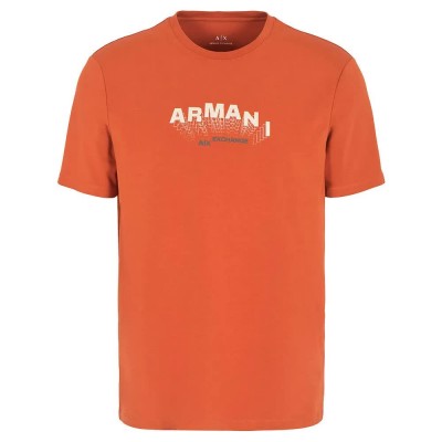 тениска,мъжки,тениски,armani,exchange,6dzthv,zje6z,short,sleeve,t,shirt,orange