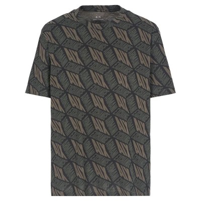 тениска,мъжки,тениски,armani,exchange,6dzthy,zjh4z,short,sleeve,t,shirt,brown