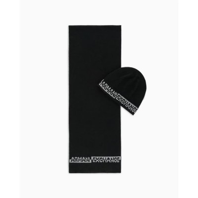комплект,всички,шапки,armani,exchange,set,xm000337,af12274,beanie,black,(black,grey,mel)