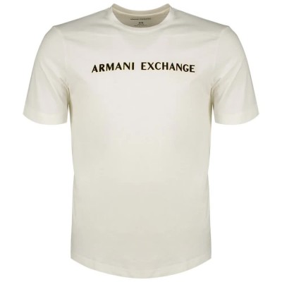 тениска,мъжки,тениски,armani,exchange,xm000127,af10356,short,sleeve,t,shirt,white