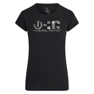 юношеска,тениска,детски,тениски,imperial,riding,preppy,star,junior,short,sleeve,t,shirt,black