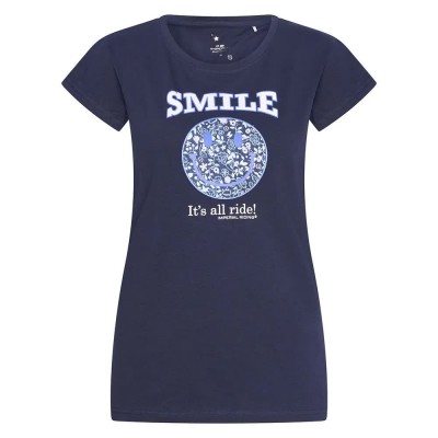 юношеска,тениска,детски,тениски,imperial,riding,smiley,flowers,junior,short,sleeve,t,shirt,blue,(navy)