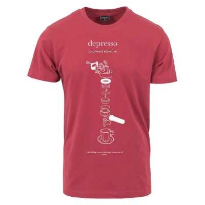 тениска,мъжки,тениски,mister,tee,depresso,short,sleeve,t,shirt,ruby,(red)