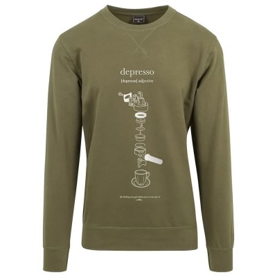 тениска,мъжки,пуловери,mister,tee,depresso,sweatshirt,green,(olive)