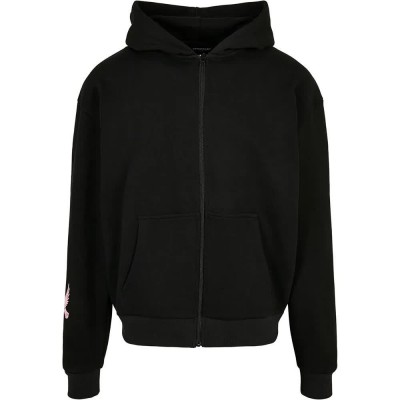 тениска,мъжки,пуловери,mister,tee,doves,oversize,full,zip,sweatshirt,black,(black)