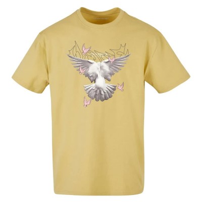 тениска,мъжки,тениски,mister,tee,doves,oversize,short,sleeve,t,shirt,yellow,(palemoss)