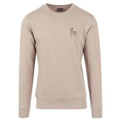 тениска,мъжки,пуловери,mister,tee,easy,sign,sweatshirt,darksand,(beige)