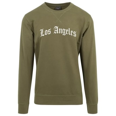 тениска,мъжки,тениски,mister,tee,los,angeles,wording,long,sleeve,t,shirt,olive,(green)