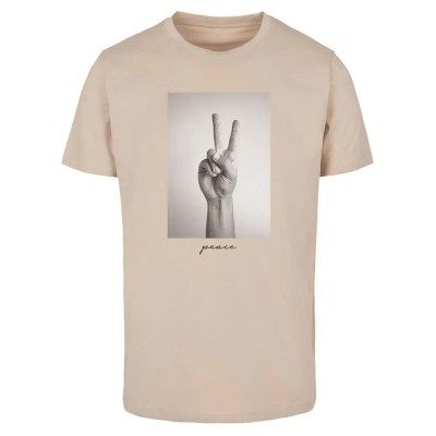 тениска,мъжки,тениски,mister,tee,peace,sign,short,sleeve,t,shirt,sand,(beige)