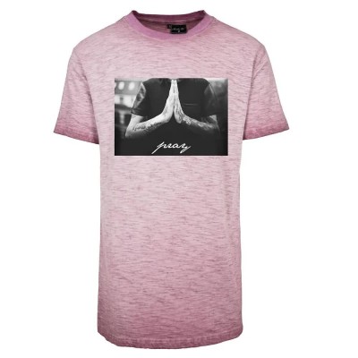 тениска,мъжки,тениски,mister,tee,pray,short,sleeve,t,shirt,burgund,(purple)