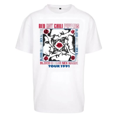 тениска,мъжки,тениски,mister,tee,red,hot,chilli,peppers,oversize,short,sleeve,t,shirt,white,(white)