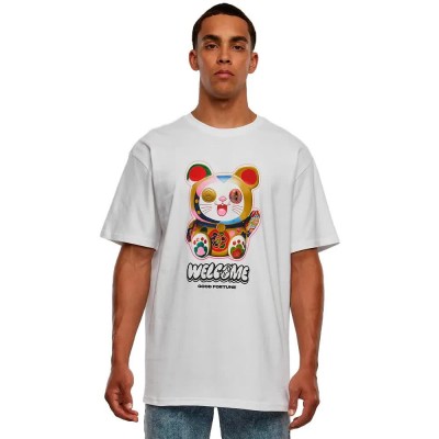 тениска,мъжки,тениски,mister,tee,welcom,cat,heavy,oversize,short,sleeve,t,shirt,white,(white)