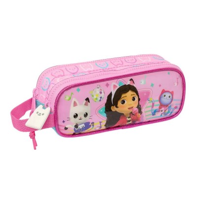 канцеларски,принадлежности,safta,gabby´s,dollhouse,party,double,pencil,case,pink,(multicolor)
