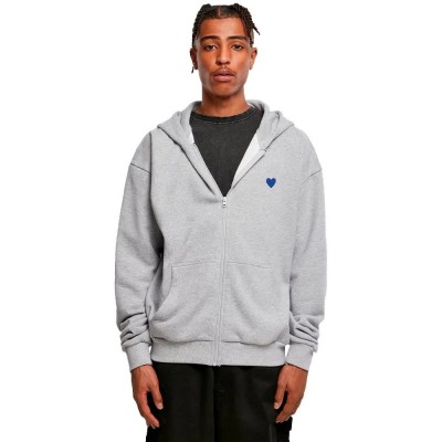 тениска,мъжки,пуловери,mister,tee,a,little,dream,of,me,heavy,oversize,full,zip,sweatshirt,grey