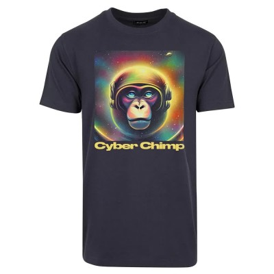 тениска,мъжки,тениски,mister,tee,cyber,chimp,short,sleeve,t,shirt,navy,(grey)