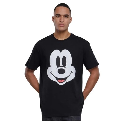 тениска,мъжки,тениски,mister,tee,disney,100,mickey,face,oversize,short,sleeve,t,shirt,black,(black)