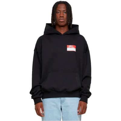суичър,мъжки,пуловери,mister,tee,hey!,my,name,is,oversize,hoodie,black