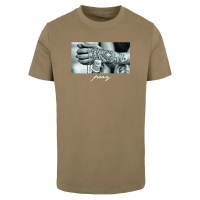 тениска,мъжки,тениски,mister,tee,pray,2.0,short,sleeve,t,shirt,green,(olive)