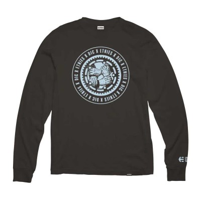 тениска,мъжки,тениски,etnies,dig,long,sleeve,t,shirt,black,(black)
