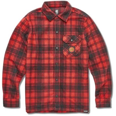 риза,с,дълъг,ръкав,дамски,ризи,мъжки,ризи,etnies,flame,long,sleeve,shirt,red,(red)