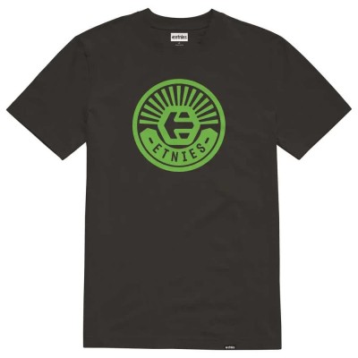 тениска,мъжки,тениски,etnies,wheel,well,short,sleeve,t,shirt,black,(black,green)
