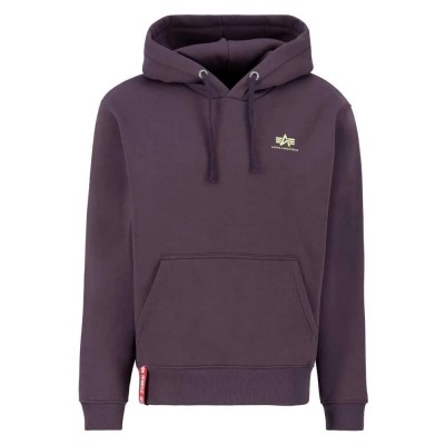 суичър,мъжки,пуловери,alpha,industries,basic,small,logo,hoodie,plum,(purple)