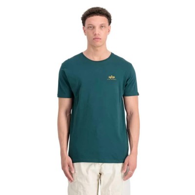 тениска,мъжки,тениски,alpha,industries,basic,small,logo,short,sleeve,t,shirt,force,green,(green)