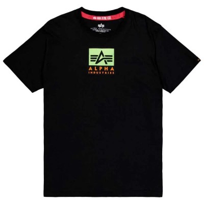 тениска,мъжки,тениски,alpha,industries,satin,logo,t,short,sleeve,t,shirt,black
